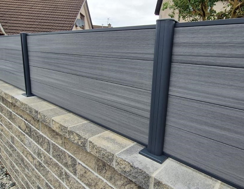 uPVC and Composite fencing installed